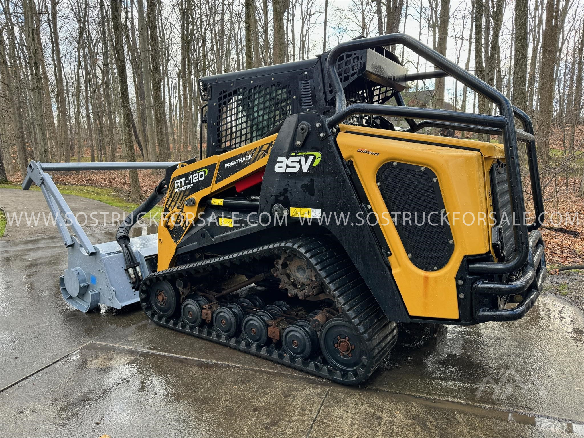 Skid Steer Mulcher ASV POSI-TRACK RT120F